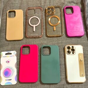 iPhone 14 Pro Max cases with a pop socket gently use